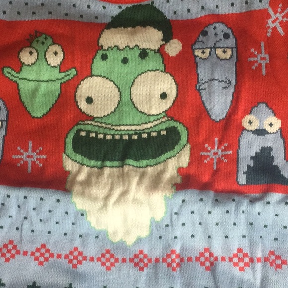 Hulu unique holiday sweater Pickle Rick SOLAR OPPOSITES - Picture 2 of 8